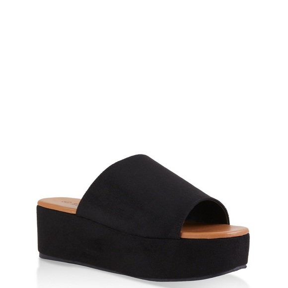 Open Toe Platform Slides - Picture 3 of 3